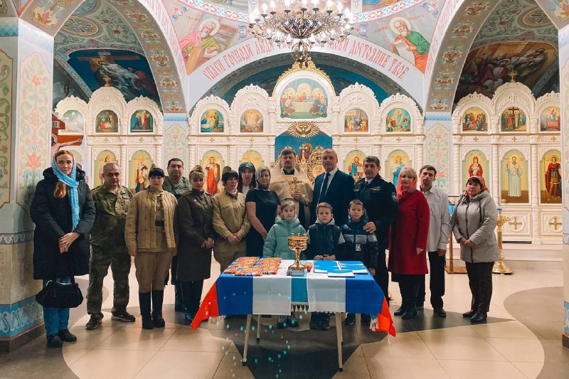 Молебен в поддержку бойцов, участвующий в специальной военной операции на Украине.