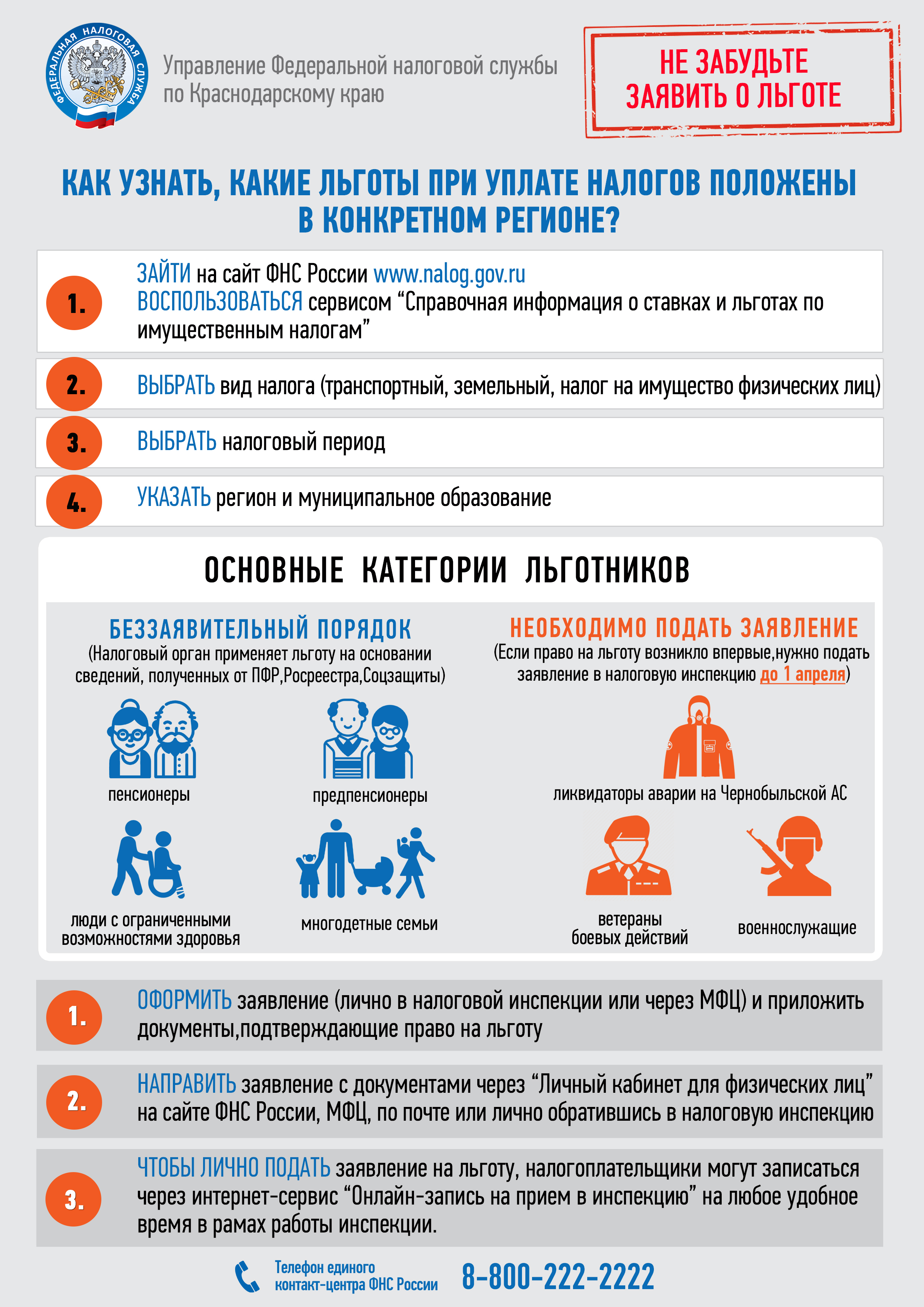 Как узнать, какие льготы при уплате налогов положены в конкретном регионе?
